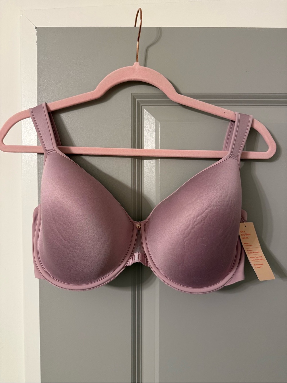 NWT ThirdLove 24/7 Perfect Coverage Bra 34G Mauve